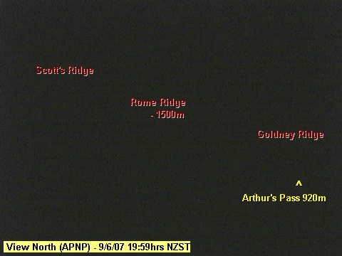 Mount Rolleston from Arthur's Pass Village
